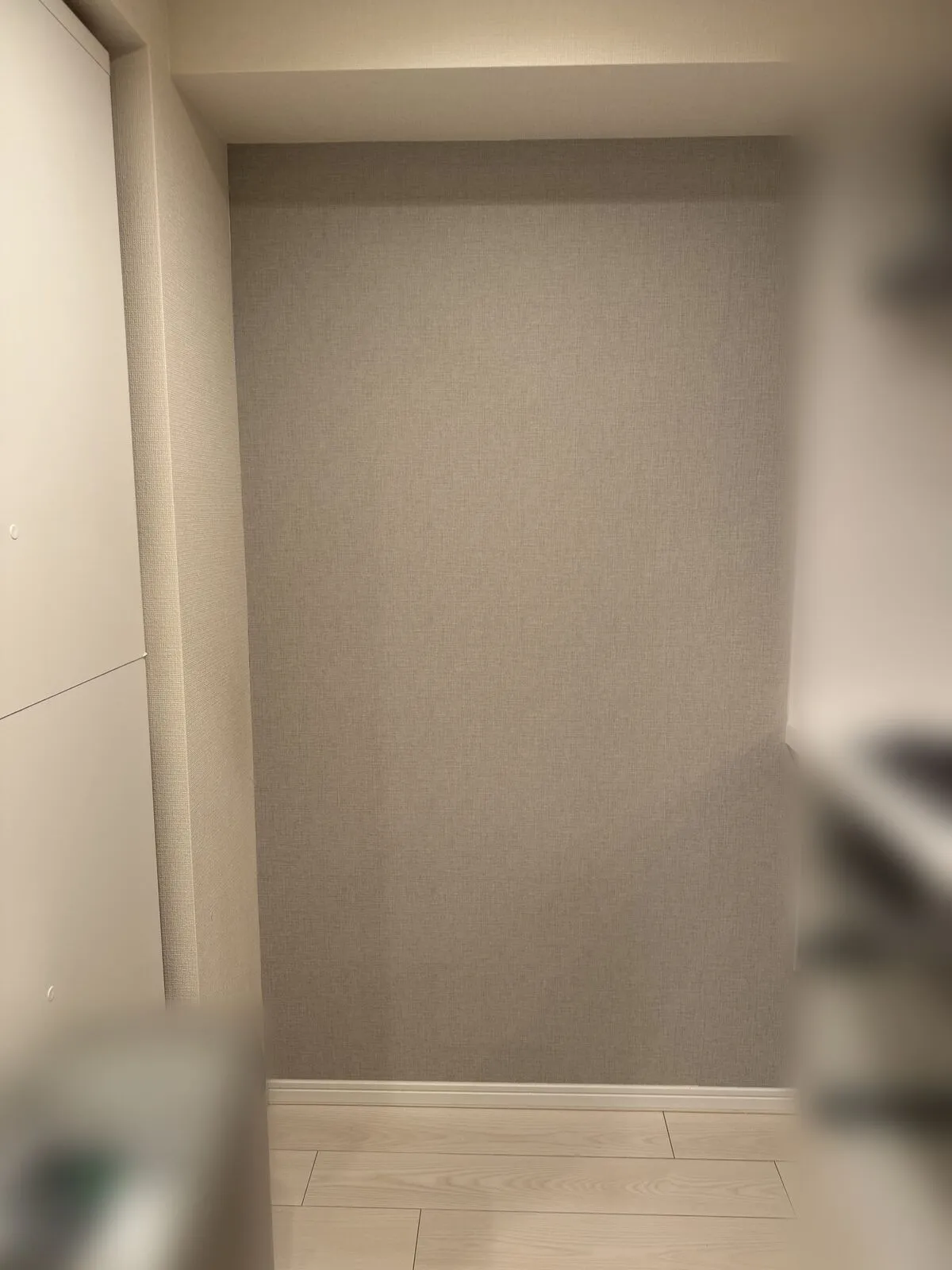 張り替えが終わった壁